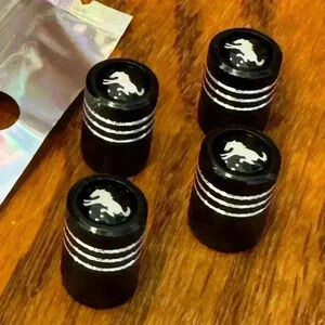 BRONCO, 4PCS Tire Caps, Aluminum Alloy Valve Stem Cap, Decorative Accessory